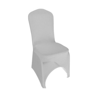 White Stretch Chair Cover High Arch