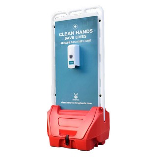 Two Sided Outdoor Hand Sanitiser Dispenser Station