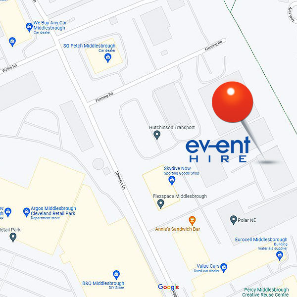 North East Sales & Distribution Centre Locator Map