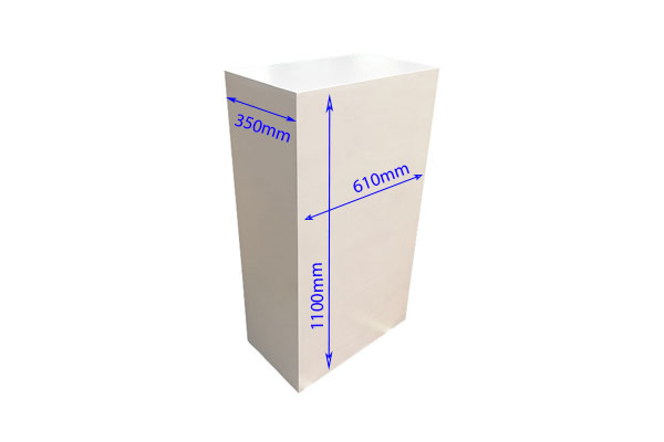 White Plinth Vinyl Branding