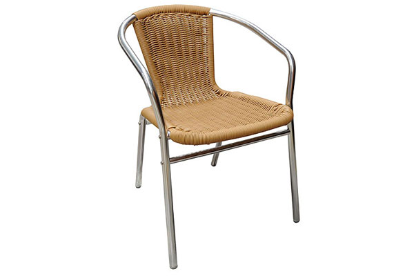 *NEW* Wicker & Aluminium cafe chairs
