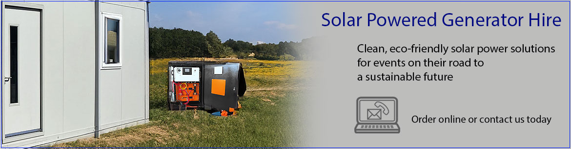 Solar powered generator hire