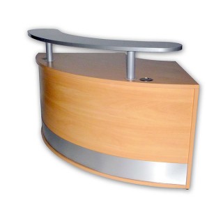 Reception Curved Unit With Shelf