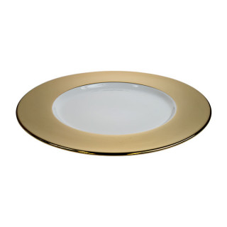 Gold Wide Rim Charger Plate