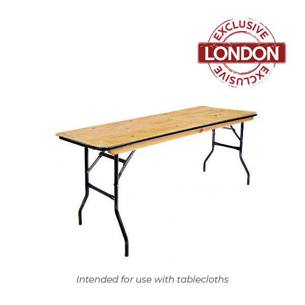 6ft x 1.5ft Trestle Table (Slimline)