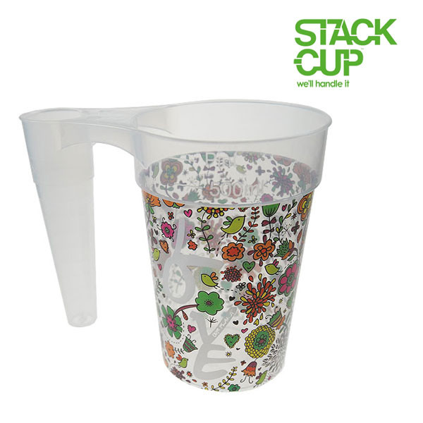 STACK-CUP™ Love Your Festival Polypropylene Reusable Pint To Line (22oz)