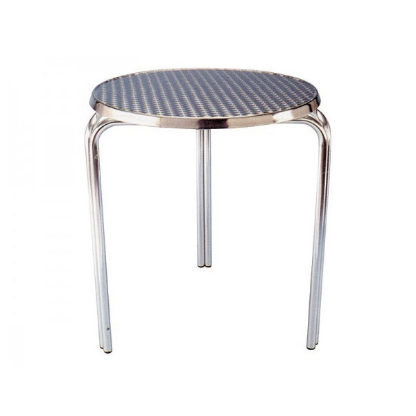 Aluminium Low Cafe Stacking Table