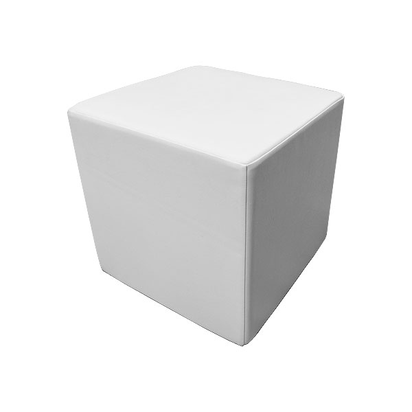 White Cube Stool