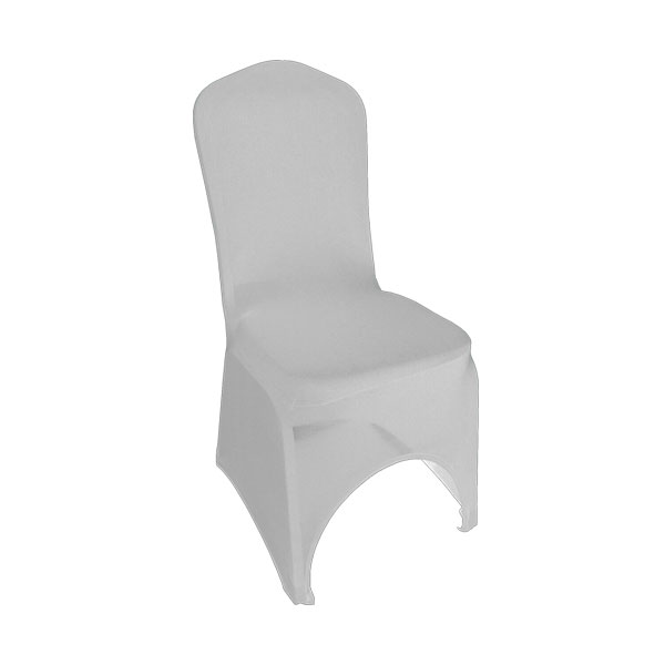 White Stretch Chair Cover High Arch
