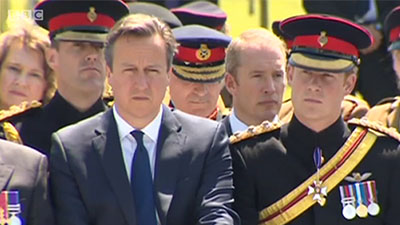 David Cameron & Prince Harry At Event