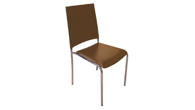 Dark Brown Leather Torino Chair Hire