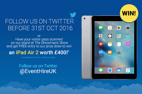 Event Hire UK Twitter competition