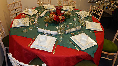 Round Table Christmas Furniture Hire