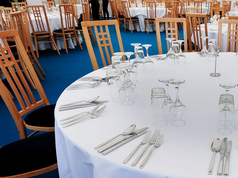 banqueting tables