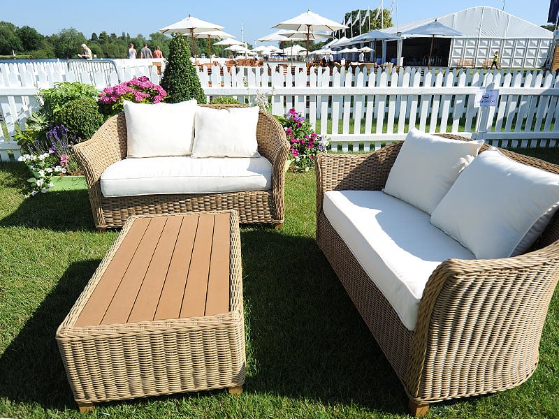 outdoor rattan furniture hire