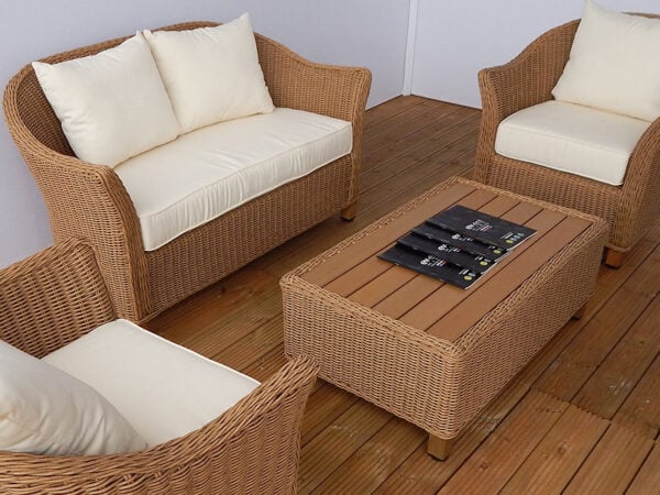 ascot wicker outdoor rattan furniture set