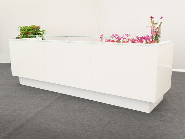 15064 3 metre welcome reception counter hire