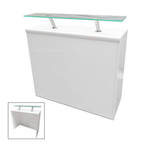 Modular White Reception Desk 450