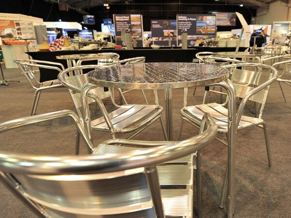 aluminium cafe tables with aluminium cafe tables