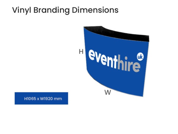 branding dimensions for curved starlight bar unit