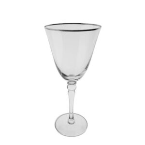 Silver Rim Wine Glass 11oz
