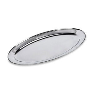 24in Oval Stainless Steel Flat