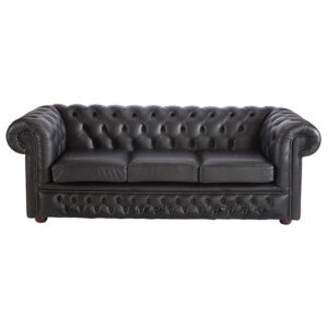 Leather 3 Seater Chesterfield Sofa