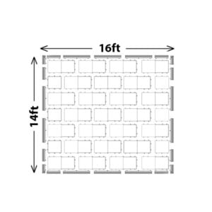 white dance floor set