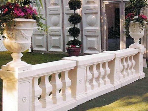 balustrade panel pillar urn