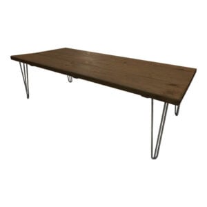 Rectangular plank coffee table