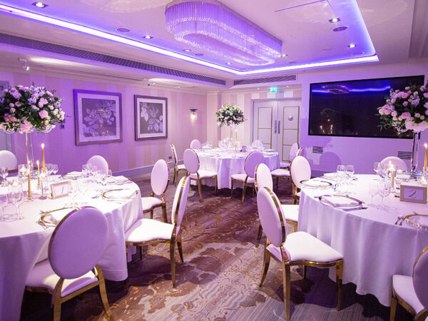louis chairs at a luxury dining event