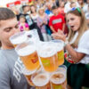 stack-cups full of beer