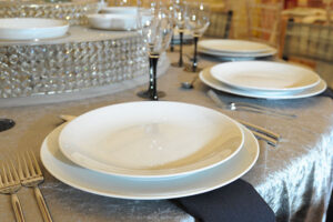 Coupe plates hire for quality dining events