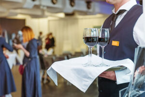 Glassware for corporate hospitality events