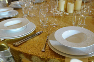 Martello white china event crockery hire