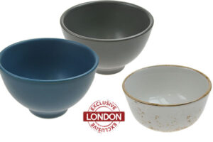 Blue & grey tasting bowls