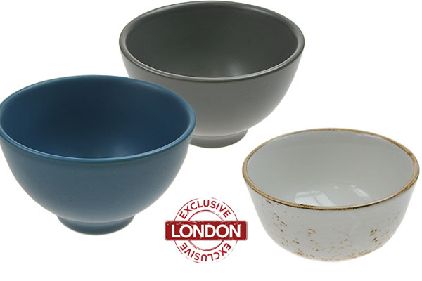Blue & grey tasting bowls