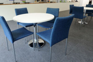 Stylish blue Rio chairs look stunning