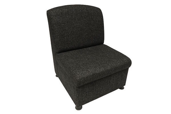 Charcoal fabric unit chairs