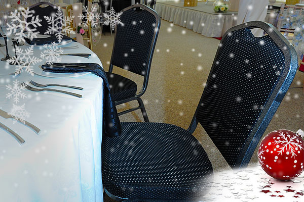 Christmas banqueting chair hire