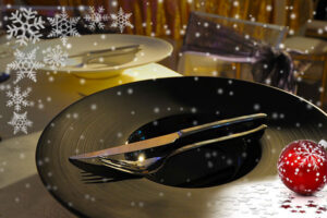 Christmas cutlery & crockery hire