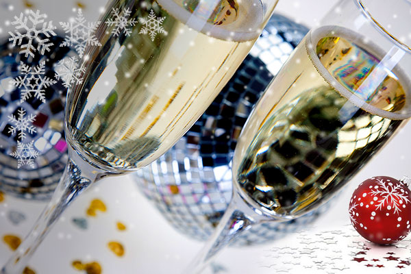 Glassware hire for Christmas and New Year's Eve