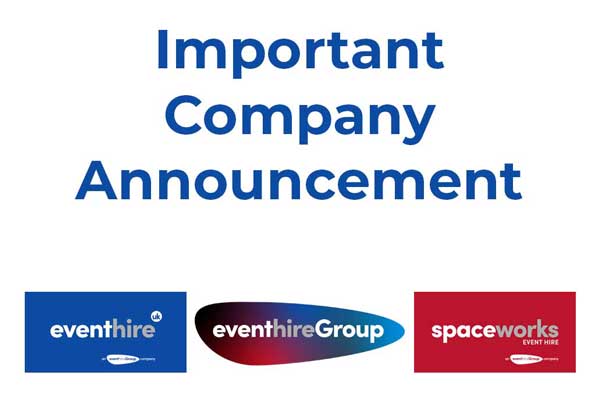 Event Hire acquires Spaceworks, and welcomes it into eventhireGroup