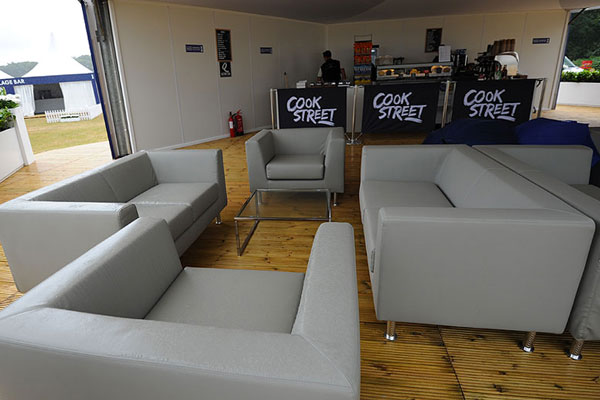 Create luxury cafe areas with leather Infiniti sofas & armchairs