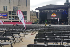Deluxe folding chairs are ideal for outdoor events