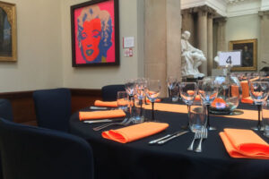 Dining table hire for events