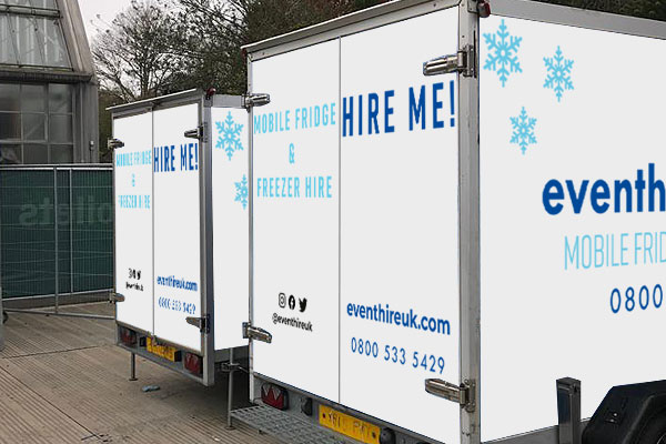 Refrigerated trailer hire at Kew Gardens