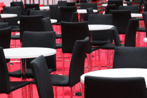 Event furniture will be in huge demand when it's over