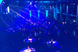 The scene at midnight