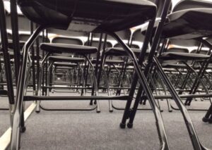Black linking folding chair hire